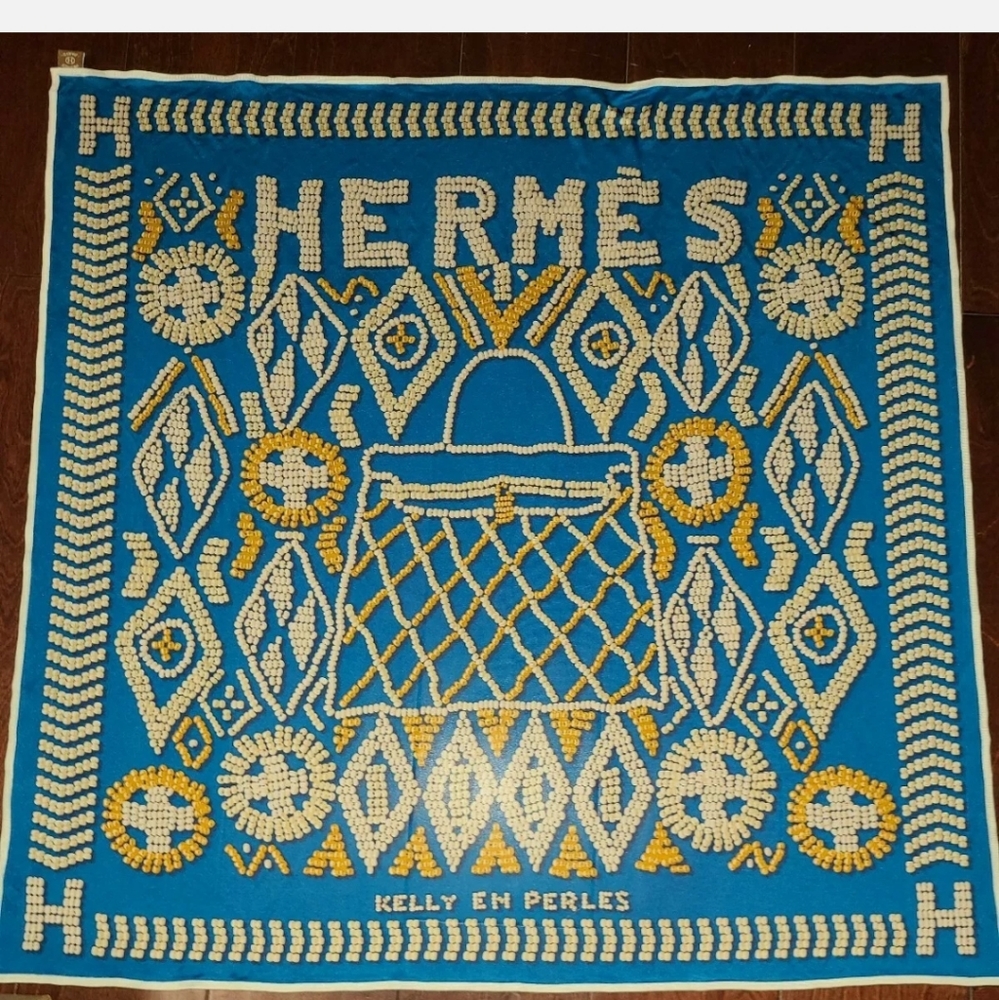Auth HERMES Jersey Knit Scarf